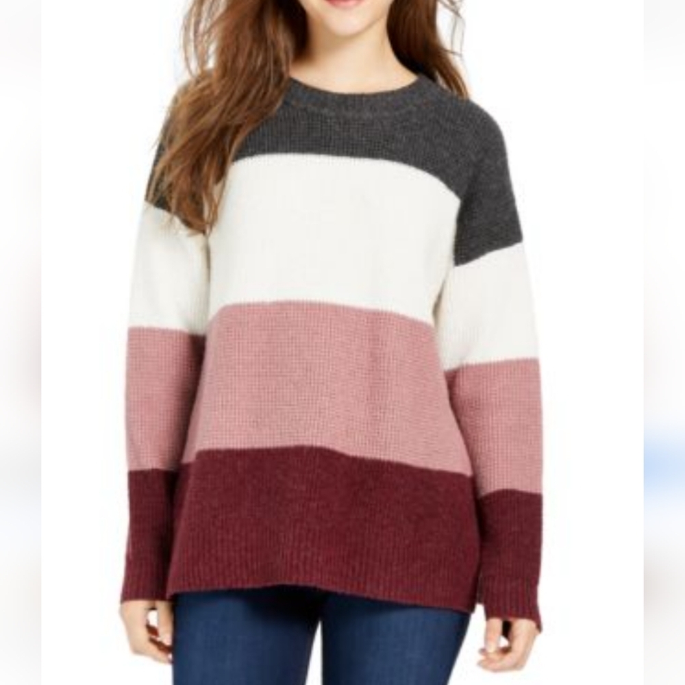 Silverflint Colorblock Tunic Sweater Size Medium